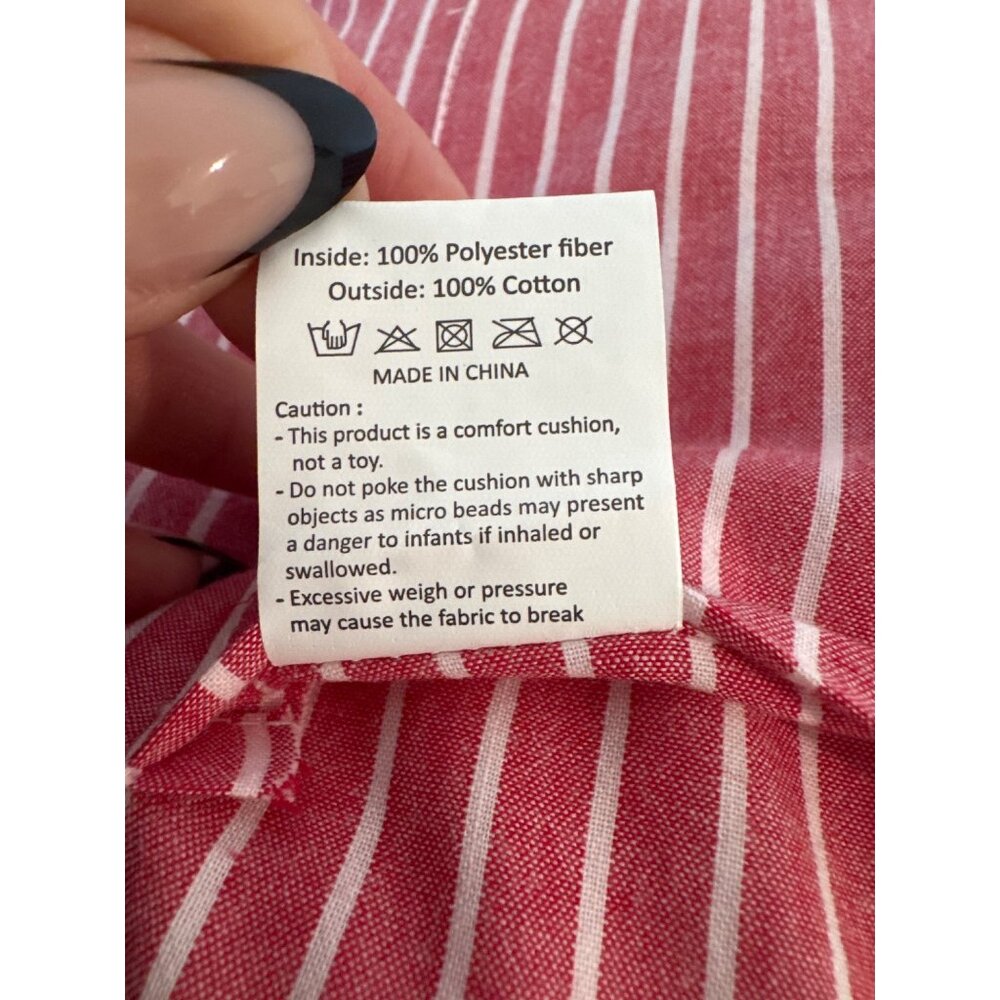Moyoama Post Mastectomy Pillow Pink/White Striped Comfort Cushion Support NEW - Picture 10 of 11